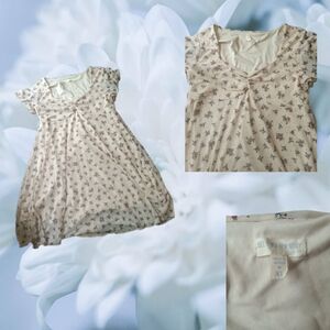 See You Monday Cream Floral Dress